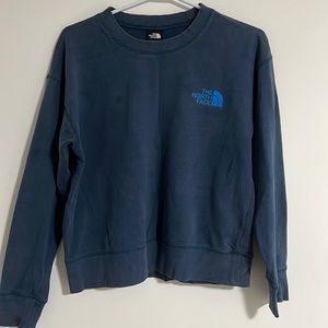 north face navy blue crew neck